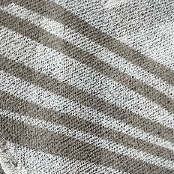 Chico’s Sheer Tunic Blouse Size 2 L | Lagenlook Asymmetrical Boho Coastal Beach - Picture 8 of 8